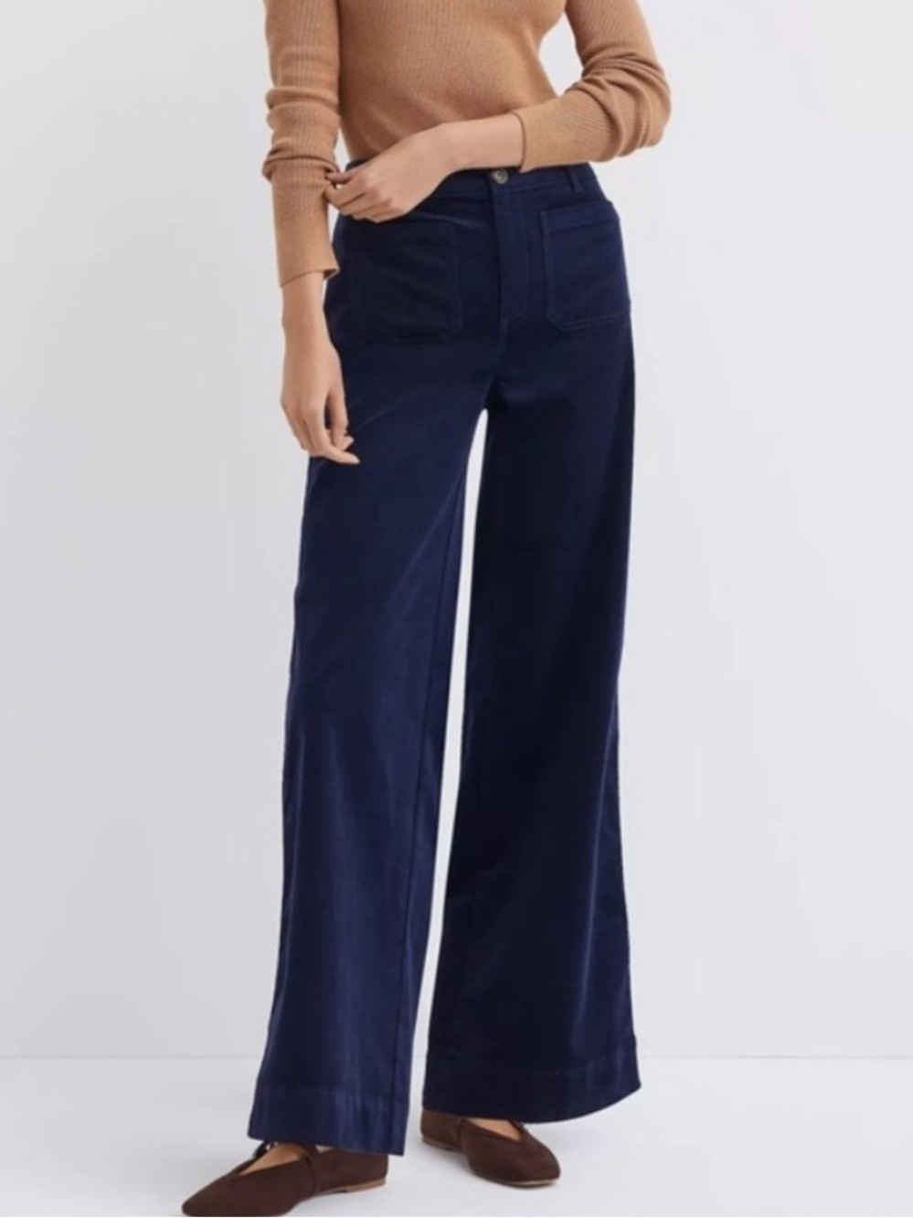 LOFT The Palmer Wide Leg Jeans High Rise Sz 18